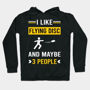 3 People Flying Disc Hoodie